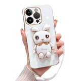 Luxury Electroplated 3D Bunny iPhone Case (XS Max, X/XS, XR, 7/8 Plus, 7/8/SE) - Creamcy Cases