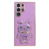 Luxury Electroplated 3D Bunny Samsung Galaxy Case (Galaxy Note, S9, S8 & A Series) - Creamcy Cases