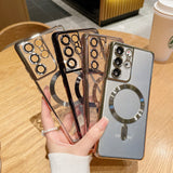 Luxury Electroplated Transparent Samsung Galaxy Case - Creamcy Cases