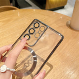 Luxury Electroplated Transparent Samsung Galaxy Case - Creamcy Cases