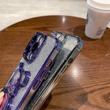 Luxury Electroplating Glitter Bear iPhone Case - Creamcy Cases