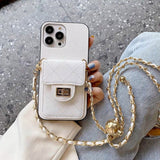 Luxury Purse iPhone Case With Crossbody Strap - Creamcy Cases