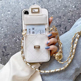 Luxury Purse iPhone Case With Crossbody Strap - Creamcy Cases