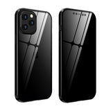 Magnetic Anti-Peeping Privacy Tempered Glass iPhone Case - Creamcy Cases