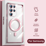 Luxury Electroplated Transparent Samsung Galaxy Case - Creamcy Cases