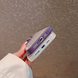 Minimal Silicone iPhone Case w/ Glitter Camera Protectors - CREAMCY