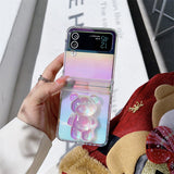 Nebula 3D Teddy Bear Samsung Z Flip Case - Creamcy Cases