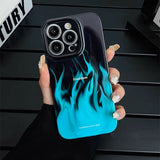 Neon Flames iPhone Case - Creamcy Cases