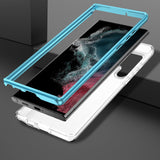 Ocean Blue Geometric Marble Samsung Galaxy Case - Creamcy Cases