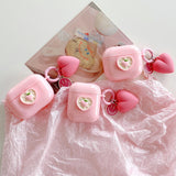 Peach Love AirPods Case With Keychain - Creamcy Cases