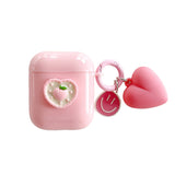Peach Love AirPods Case With Keychain - Creamcy Cases