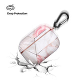 Pink Geometric Marble AirPods Case - Creamcy Cases