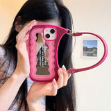 Pink Mirror Handbag iPhone Case - CREAMCY