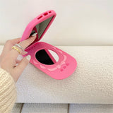 Pink Retro Flip iPhone Case - CREAMCY