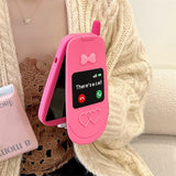Pink Retro Flip iPhone Case - CREAMCY