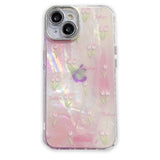 Pink Tulips iPhone Case w/ Crystal Lens Protector - CREAMCY