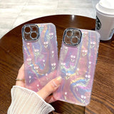 Pink Tulips iPhone Case w/ Crystal Lens Protector - CREAMCY