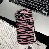 Pink Wavy Leopard iPhone Case - CREAMCY