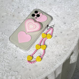 Pink & Yellow Phone Charm - Creamcy Cases