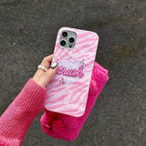 Crush Love | Zebra Print iPhone Case - Creamcy Cases
