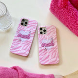 Crush Love | Zebra Print iPhone Case - Creamcy Cases