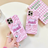 Crush Love | Zebra Print iPhone Case - Creamcy Cases