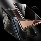 Magnetic Anti-Peeping Privacy Tempered Glass Samsung Case - Creamcy Cases