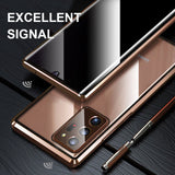 Magnetic Anti-Peeping Privacy Tempered Glass Samsung Case - Creamcy Cases