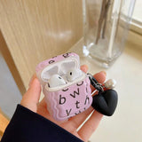 Purple Alphabet AirPods Case - Creamcy Cases