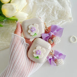 Purple Bowknot AirPods Case - Creamcy Cases