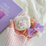 Purple Bowknot AirPods Case - Creamcy Cases