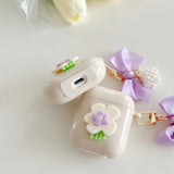 Purple Bowknot AirPods Case - Creamcy Cases
