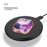 Purple Geode Marble AirPods Case - Creamcy Cases