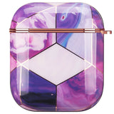 Purple Geode Marble AirPods Case - Creamcy Cases