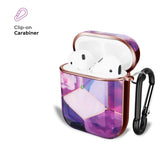 Purple Geode Marble AirPods Case - Creamcy Cases