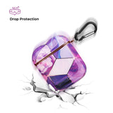 Purple Geode Marble AirPods Case - Creamcy Cases