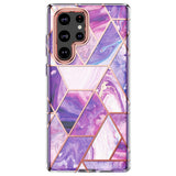 Purple Geometric Marble Samsung Galaxy Case - Creamcy Cases