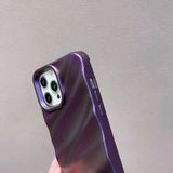 Purple Wave Stripe iPhone Case - Creamcy Cases