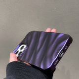 Purple Wave Stripe iPhone Case - Creamcy Cases