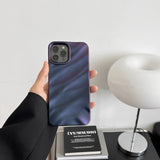 Purple Wave Stripe iPhone Case - Creamcy Cases
