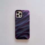 Purple Wave Stripe iPhone Case - Creamcy Cases