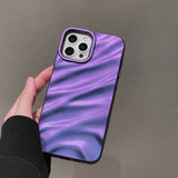 Purple Wave Stripe iPhone Case - Creamcy Cases