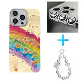 Retro Oil Painting Rainbow iPhone Case - CREAMCY