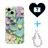 Retro Oil Painting Summer Floral iPhone Case - CREAMCY
