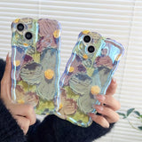 Retro Oil Painting Summer Floral iPhone Case - Creamcy Cases