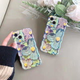 Retro Oil Painting Summer Floral iPhone Case - Creamcy Cases