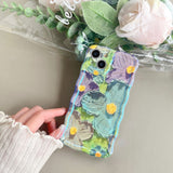Retro Oil Painting Summer Floral iPhone Case - Creamcy Cases