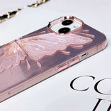 Rose Gold Laser Butterfly iPhone Case - CREAMCY