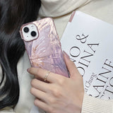 Rose Gold Laser Butterfly iPhone Case - CREAMCY