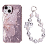 Rose Gold Laser Butterfly iPhone Case - CREAMCY